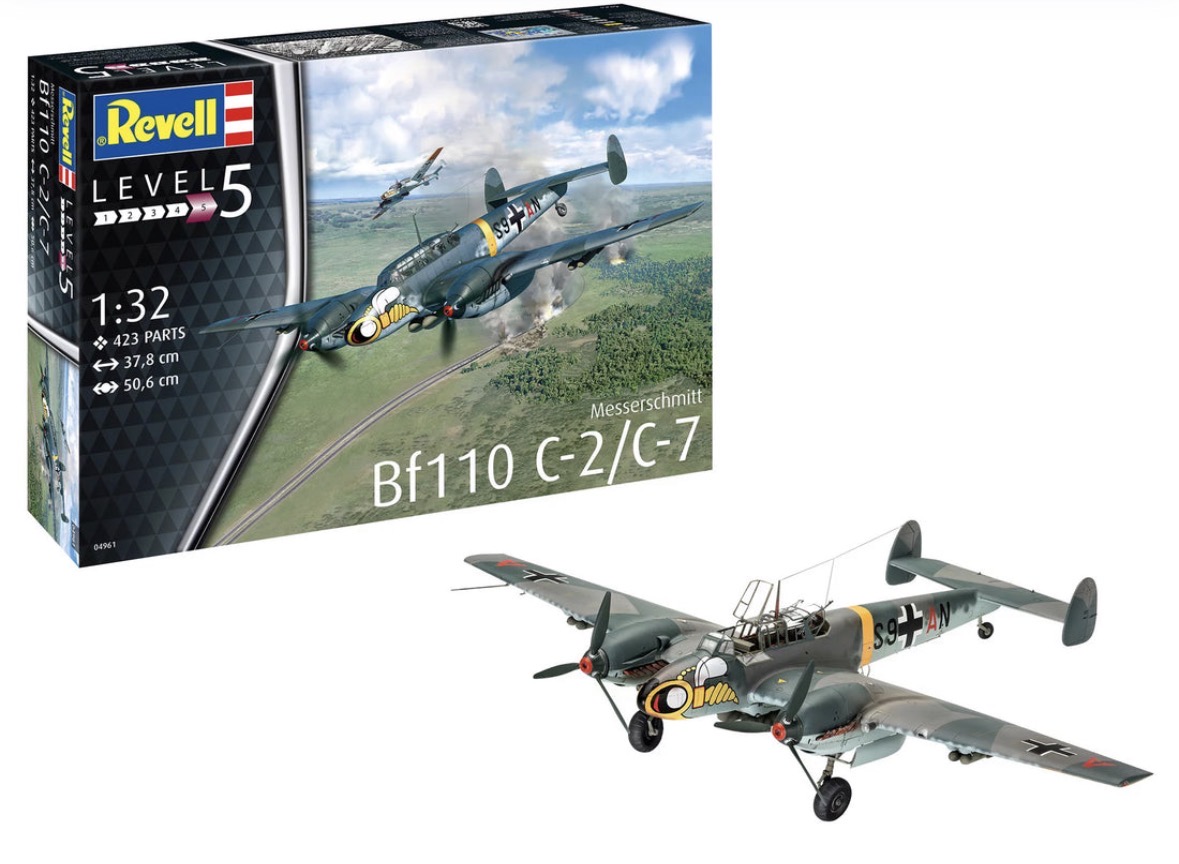 Diorama Messerschmitt Bf 110 Revell 1/32 Diorama con el Bf 110 Revell 1/32 en pista de aterrizaje militar