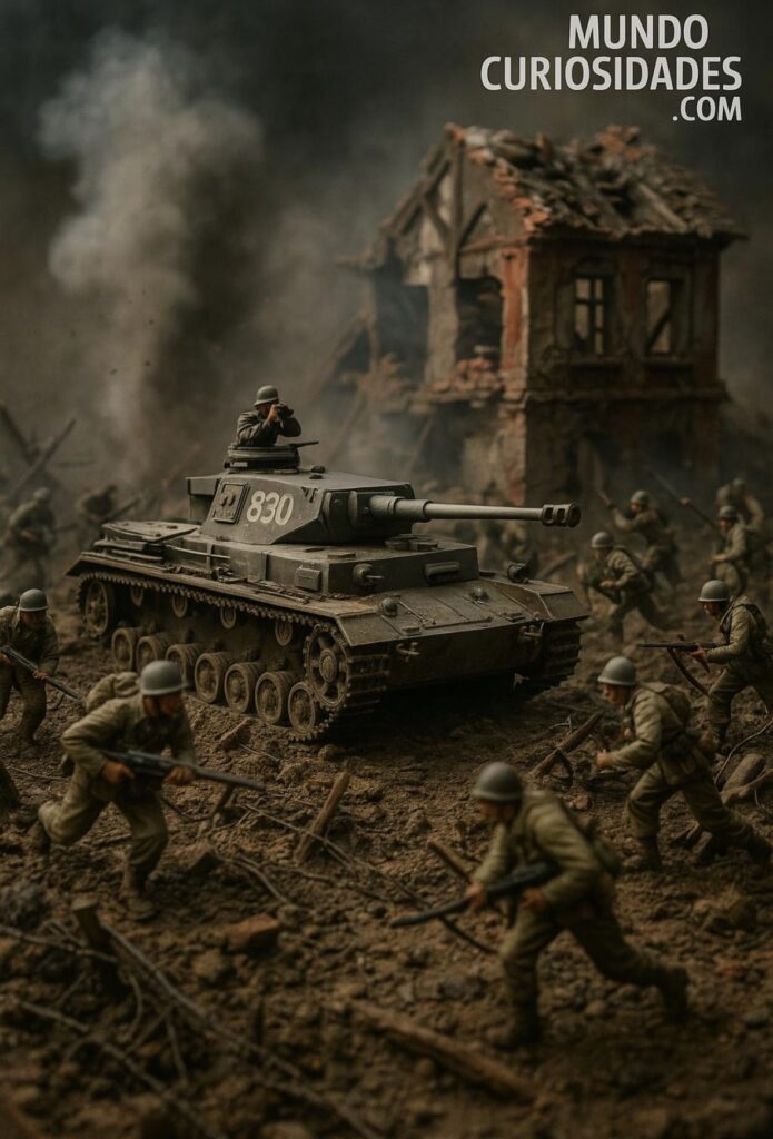 Detalle de maqueta de avión montada y pintada con herramientas de modelismo