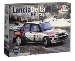 Caja de la maqueta Lancia Delta HF Integrale coche de rally para montar y pintar